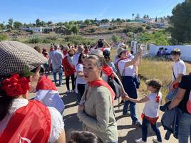 Romeros y carretas hacen el camino de San Marcos en Almendralejo (I)