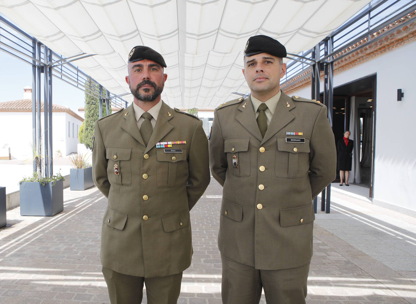 Mario Serrano y José Antonio García Rolo, de la Base General Menacho