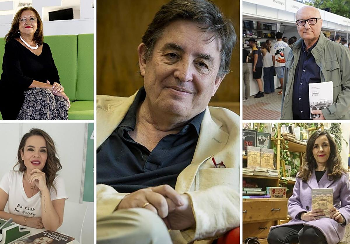 Algunos de los autores que estarán en la Feria del Libro de Mérida este año.