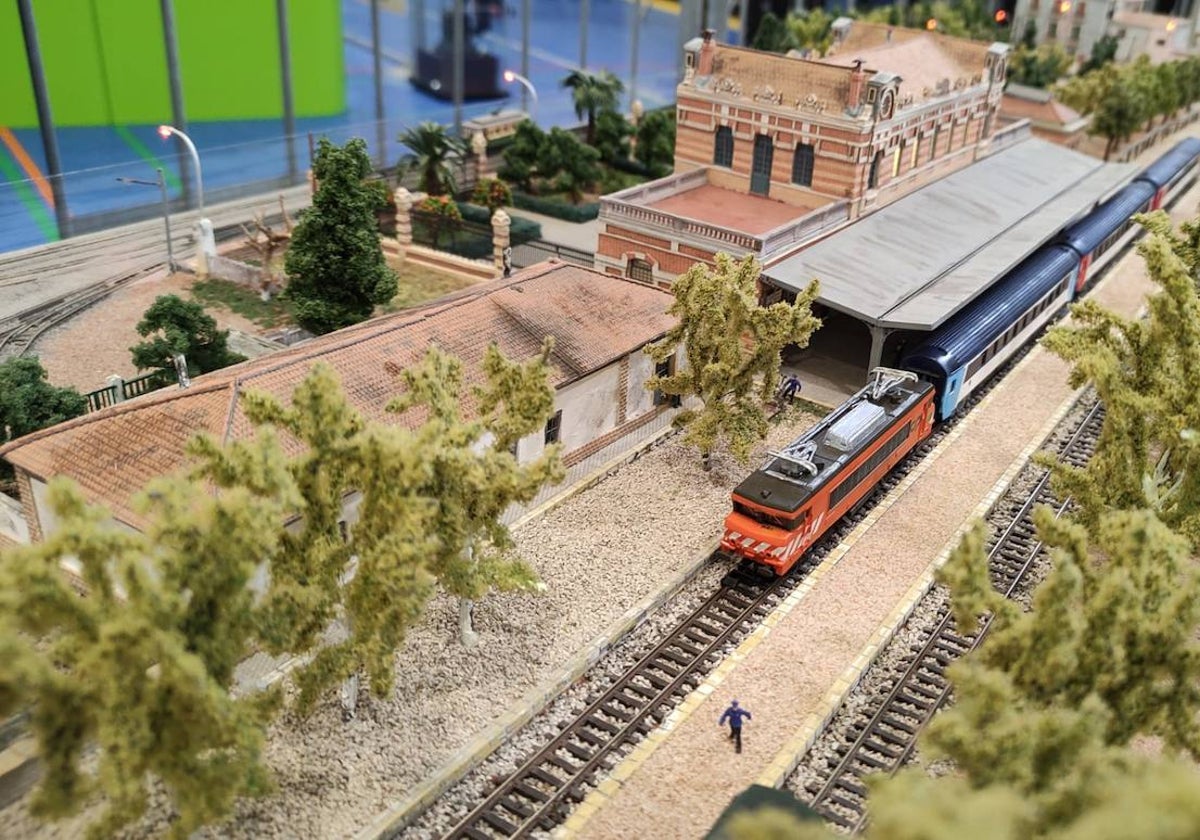 Maqueta de tren como la que podrá verse este fin de semana en Ifeba.