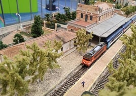 Maqueta de tren como la que podrá verse este fin de semana en Ifeba.