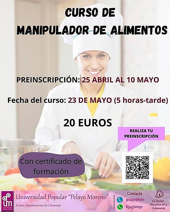 Curso de manipulador de alimentos