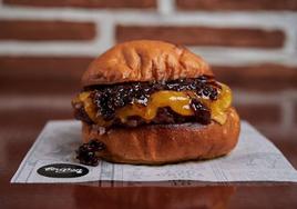 Hamburguesa de chuletón para celebrar el cumpleaños