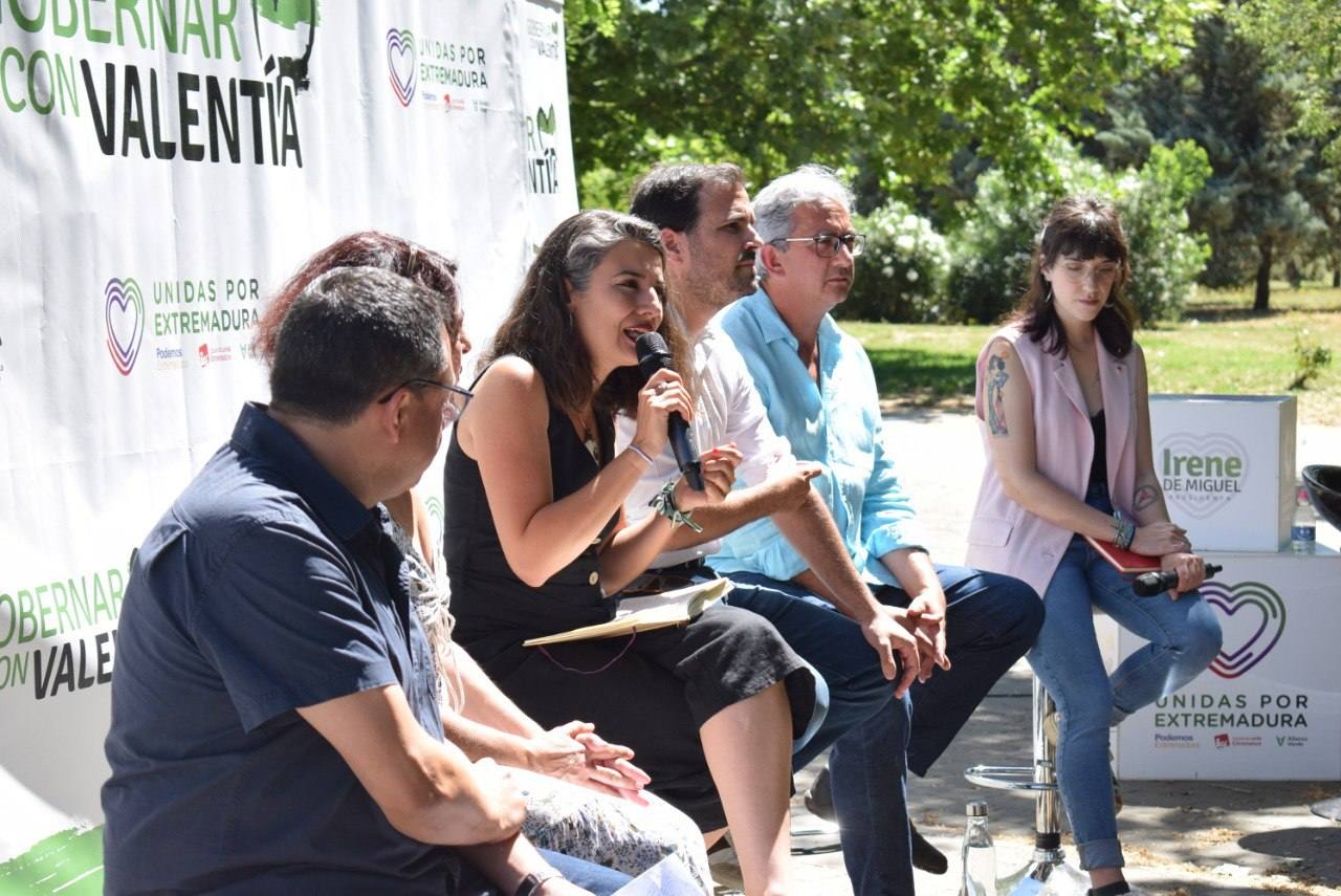 Irene de Miguel en el acto celebrado este sábado en Mérida.
