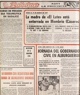 Imagen secundaria 2 - Psicosis en Badajoz en 1972: «El Lute se esconde aquí»