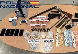 Intervienen cocaína, heroína, metadona y armas en Villanueva de la Serena