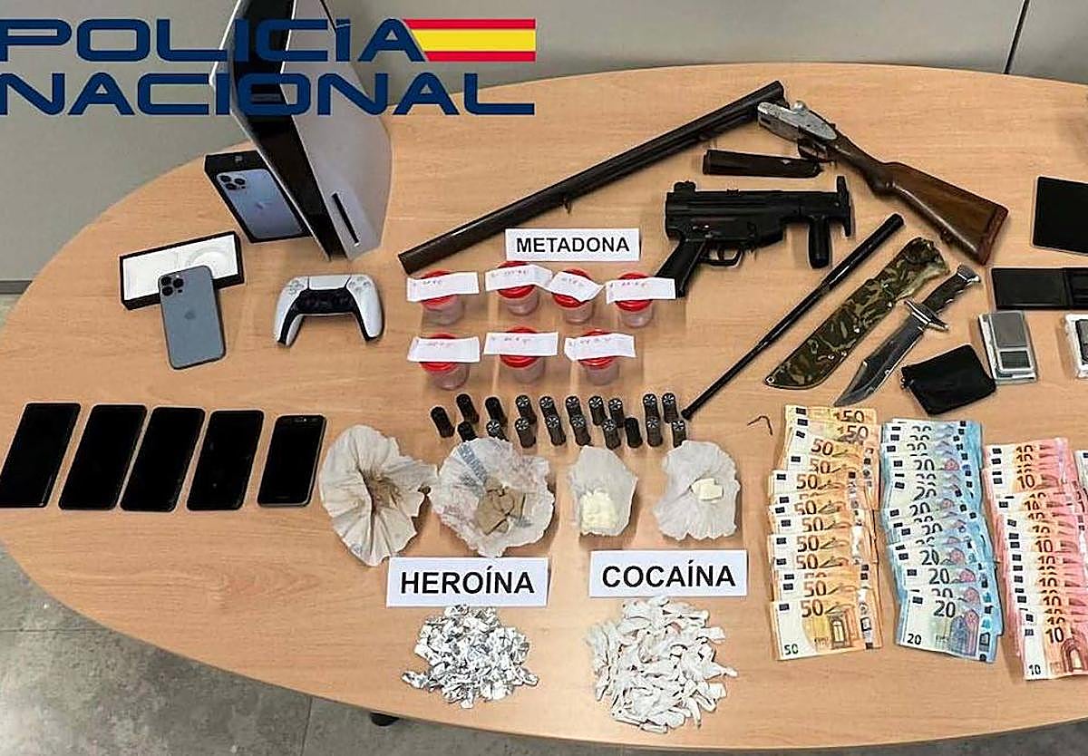 Intervienen cocaína, heroína, metadona y armas en Villanueva de la Serena