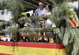 Pelayo Gordillo con Magdalena Nevado, diputada nacional del partido por Cáceres.