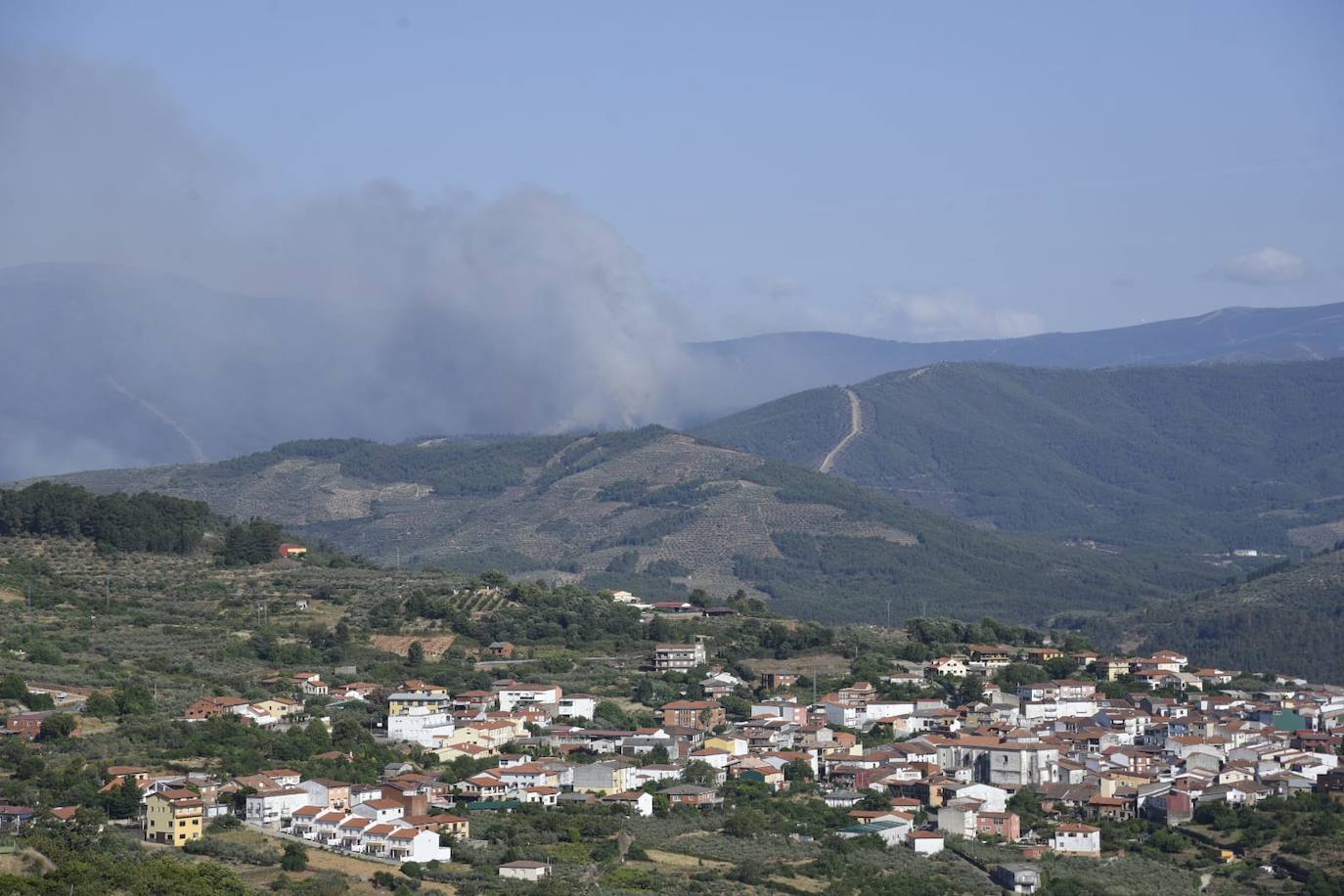 El incendio en Pinofranqueado, en imágenes