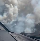 Así se ve desde el cielo el incendio de Las Hurdes