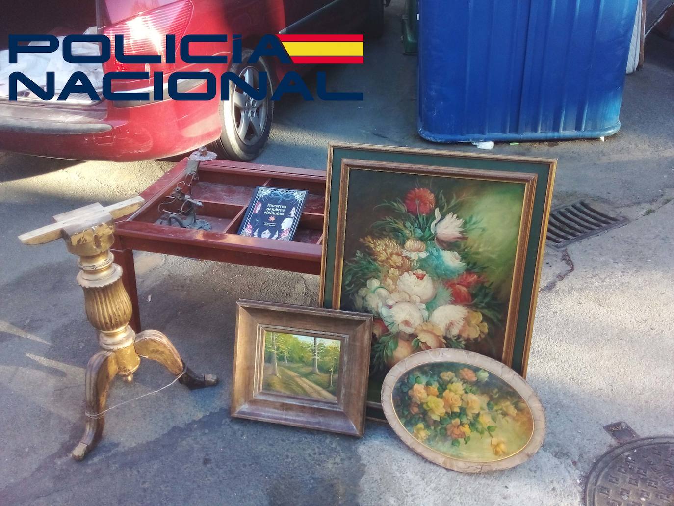 Objetos robados en Plasencia y recuperados por la Policía Nacional.