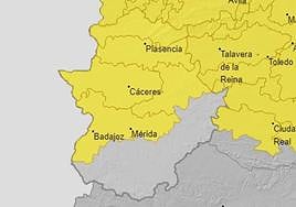 Mapa de avisos de la Agencia Estatal de Meteorología para este viernes.