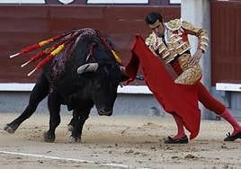 El diestro extremeño Emilio de Justo, este jueves en Las Ventas.