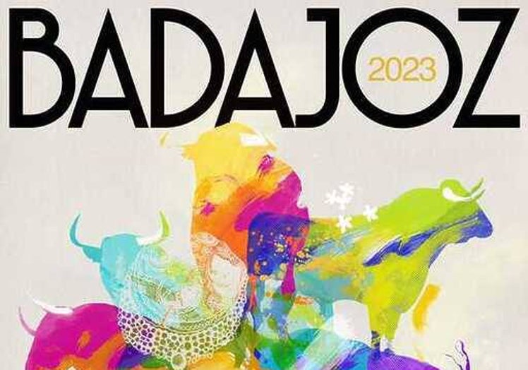 Cartel de la feria taurina de Badajoz en 2023.