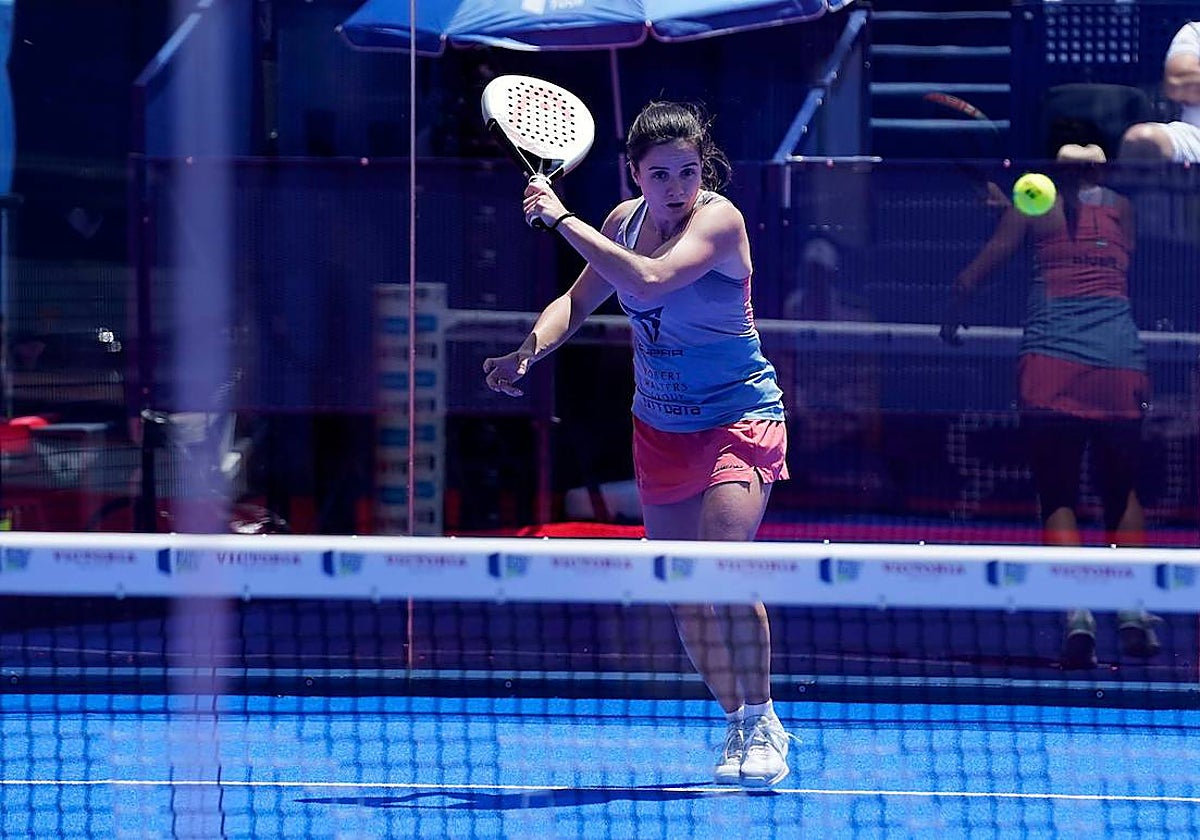 Paula Josemaría en el duelo de este miércoles en Marbella.
