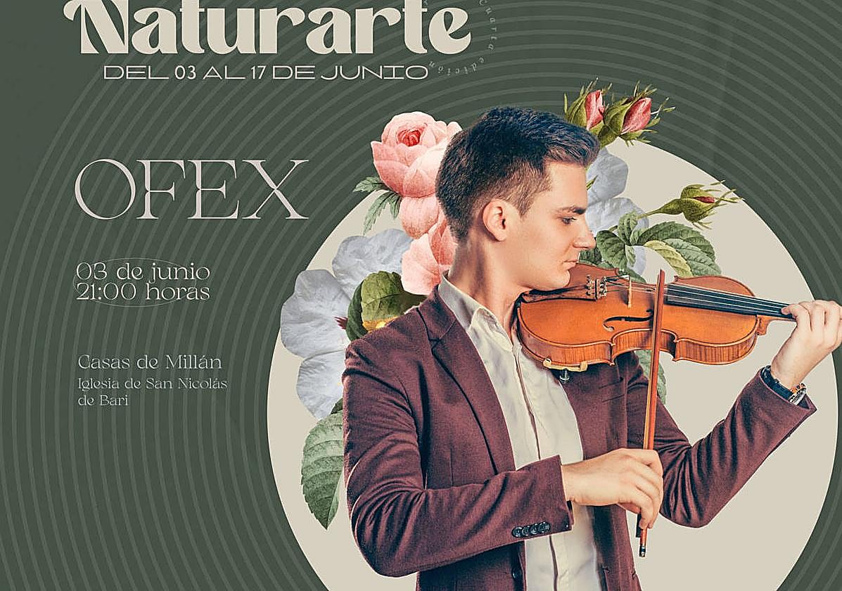La Orquesta Filarmónica de Extremadura inaugura la IV edición de Naturarte en Casas de Millán