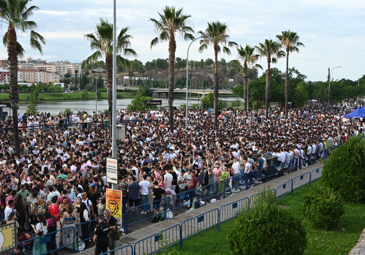 Ambiente en el escenario de Puerta Palmas.