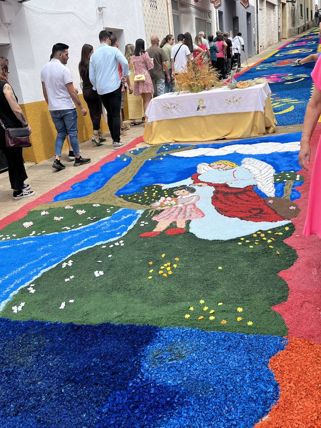 Alfombras efímeras en el Corpus de San Vicente