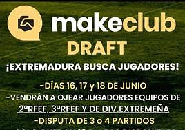 Calamonte acogerá los partidos del Make Club Draft
