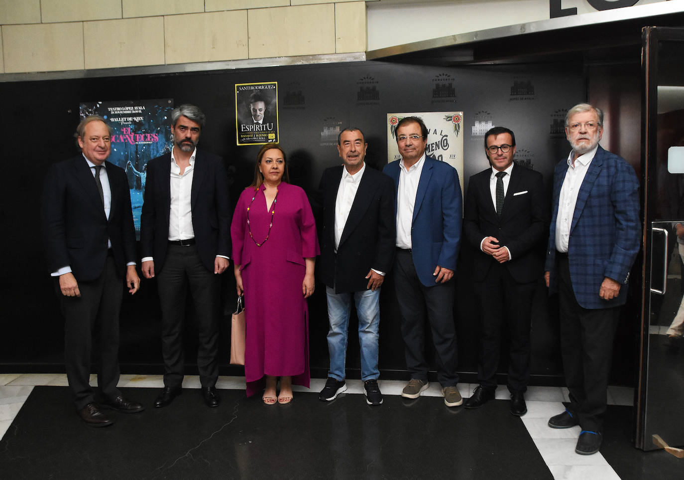 Álvaro Rodríguez Guitart, Luis Enríquez, Mar Domínguez, José Luis Garci, Guillermo Fernández Vara, Miguel Ángel Gallardo y Juan Carlos Rodríguez Ibarra