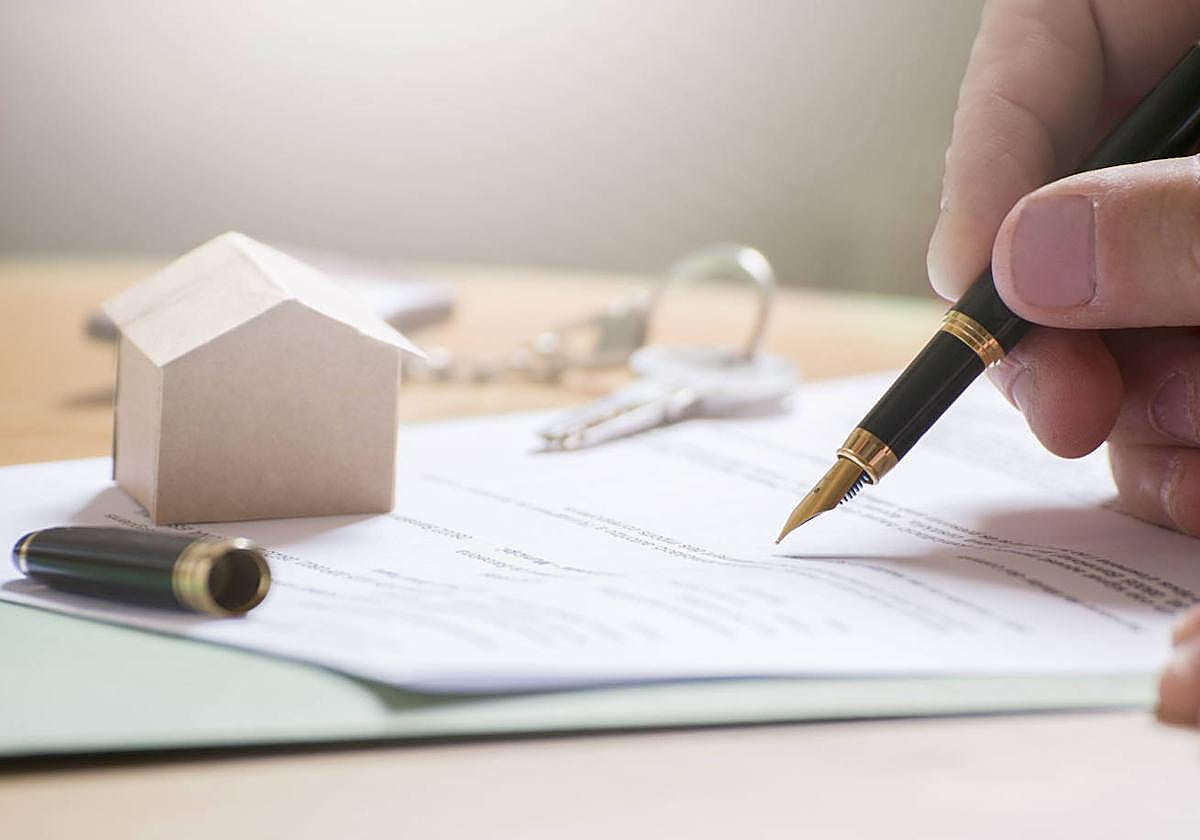 Firma de la compra de una casa