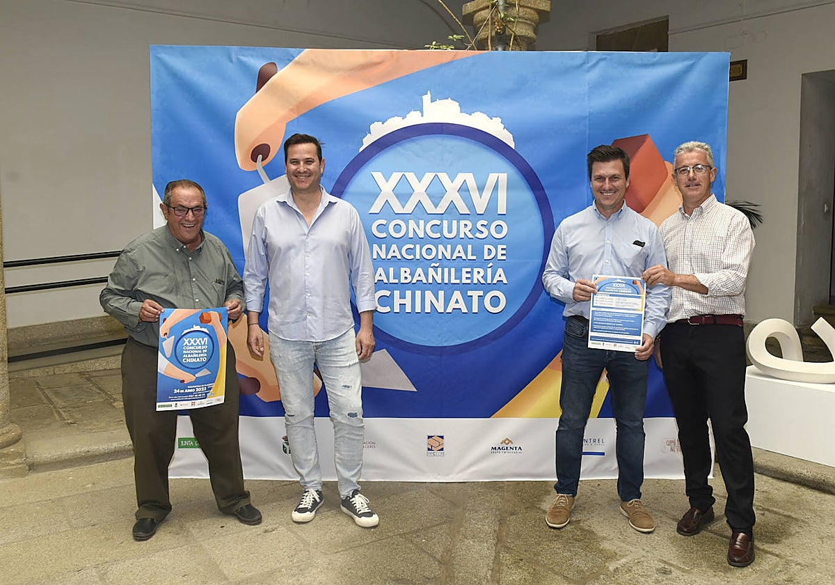 Momento de la presentación del Concurso Nacional de Albañilería.