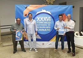 Momento de la presentación del Concurso Nacional de Albañilería.