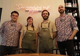 Equipo de Kozumel, con David Sánchez Casado a la derecha.