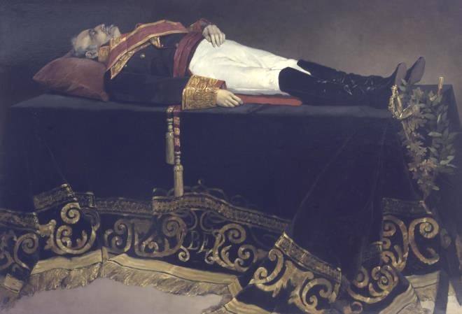 Cuadro de 'Muerte de Baldomero Espartero' pintado por José Nin y Tudó. El famoso general murió a los 86 años.
