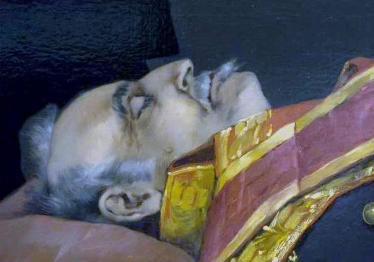 Detalle del cuadro 'Muerte de Baldomero Espartero'.