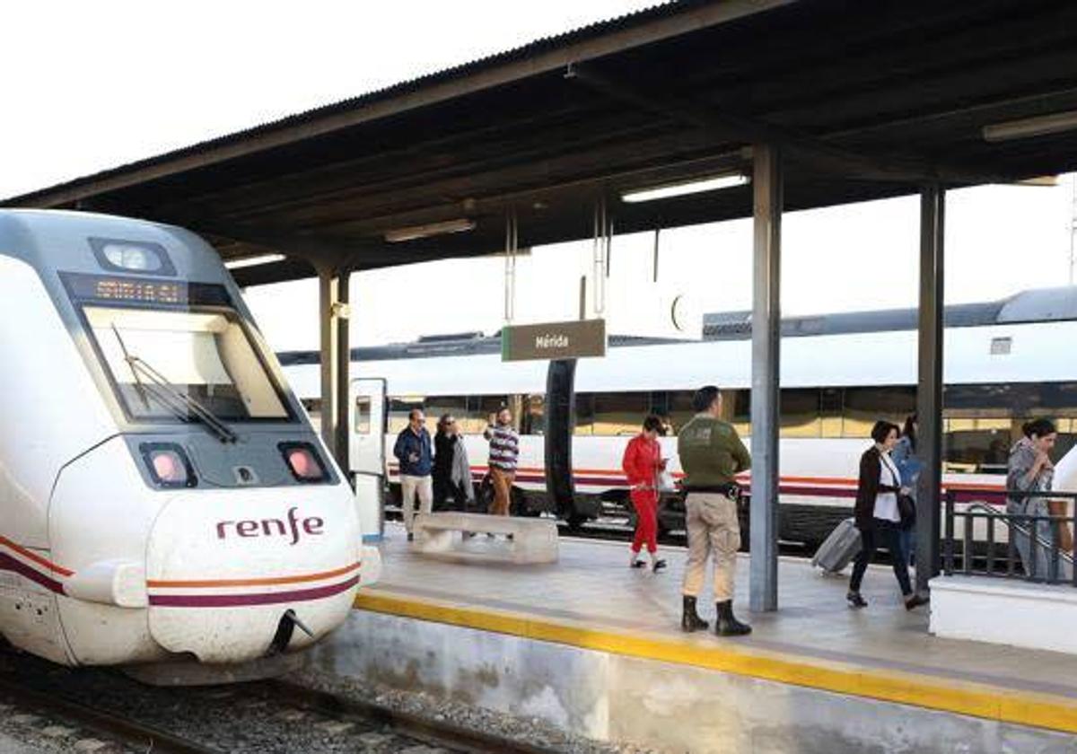 Imagen de archivo de la estación de tren de Mérida.