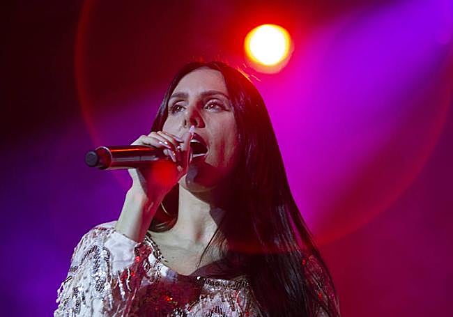 La Mala Rodríguez durante un concierto.