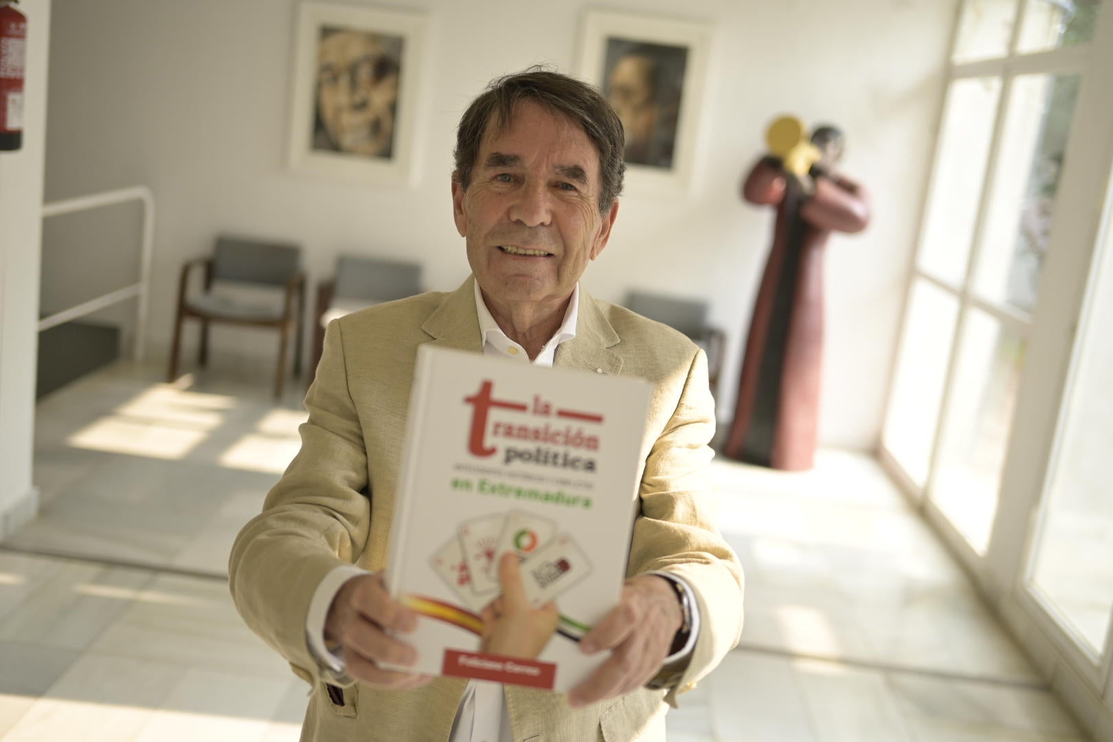 Feliciano Correa en la presentación de su nuevo libro que tuvo lugar esta semana en Badajoz