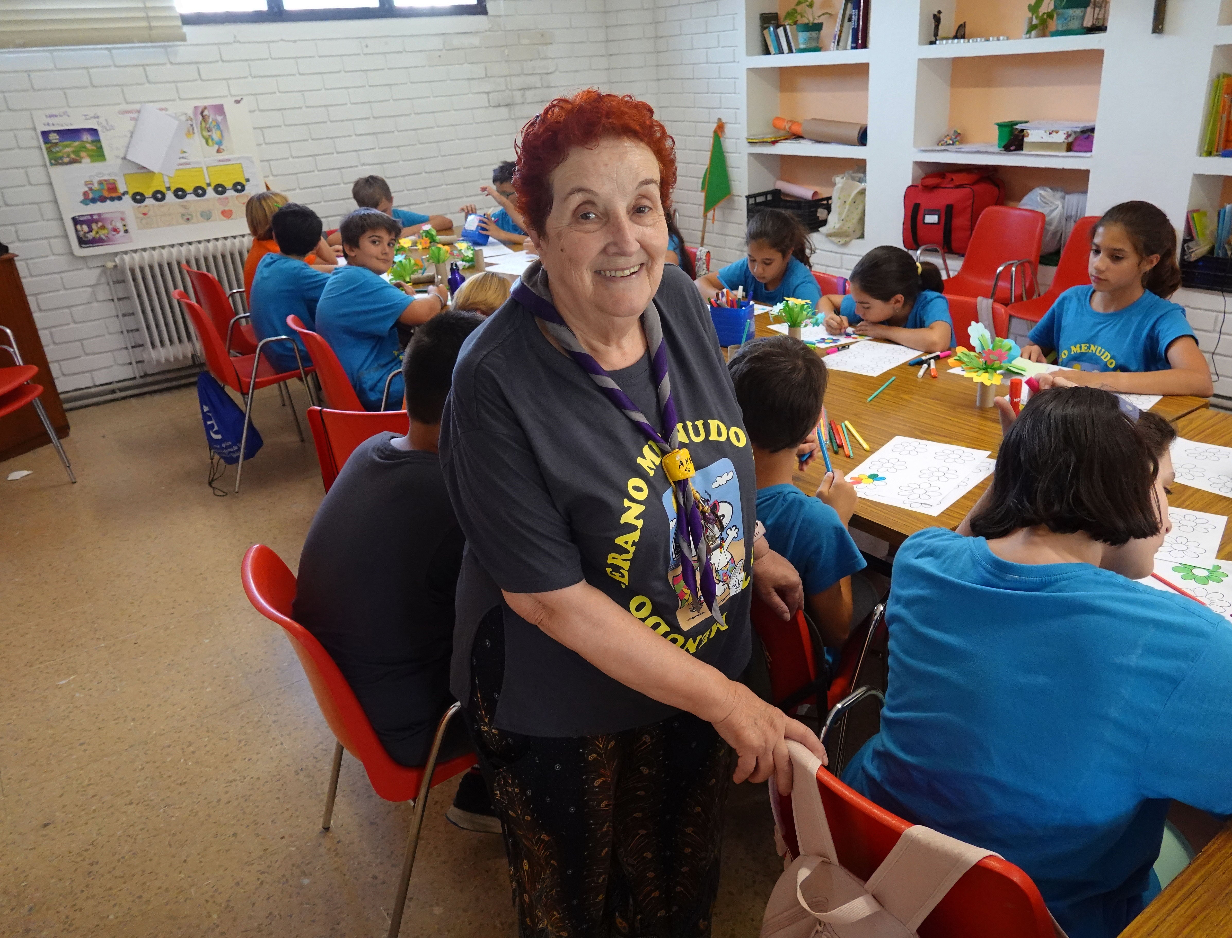 Manoli es una de las coordinadoras del campamento urbano de la Parroquia de San José.