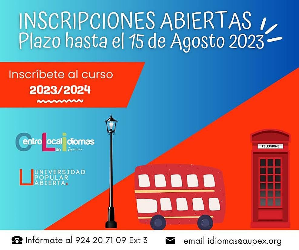Inscripciones abiertas para el Centro Local de Idiomas
