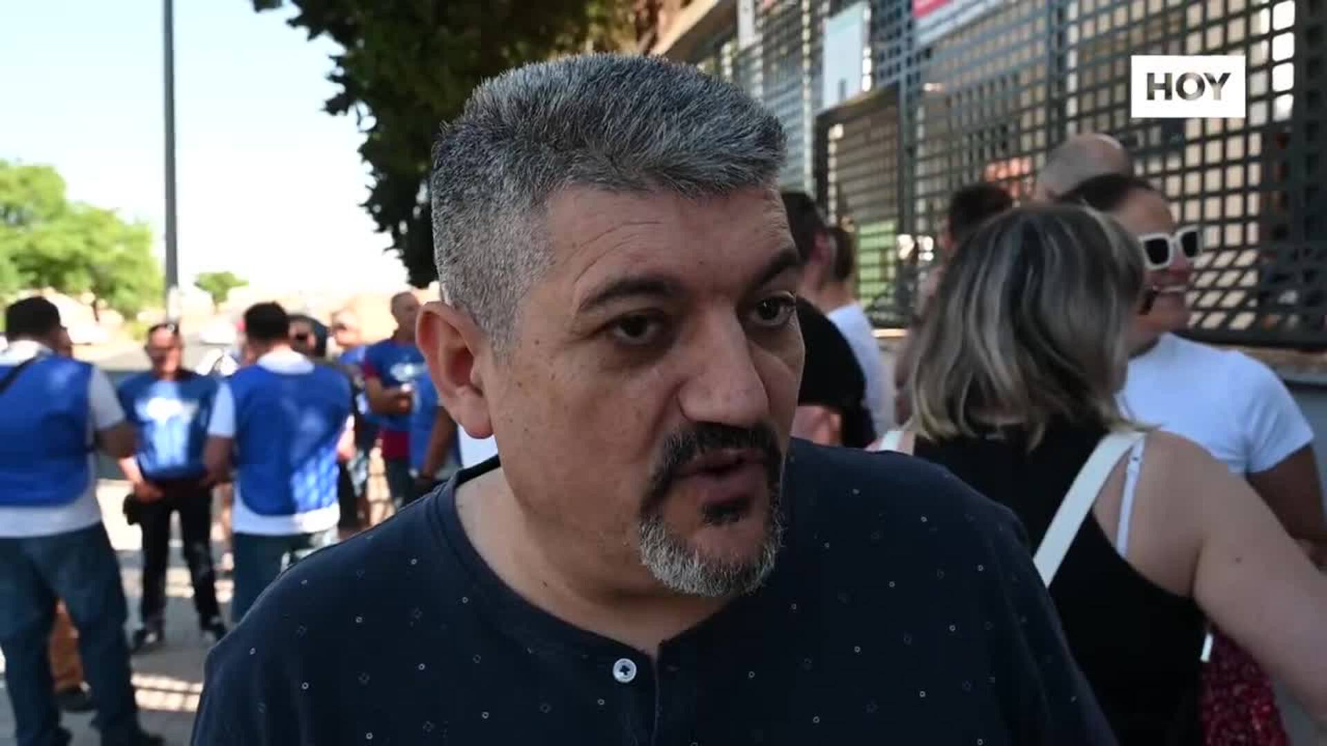 Los vigilantes del Marcelo Nessi de Badajoz piden cascos por las agresiones