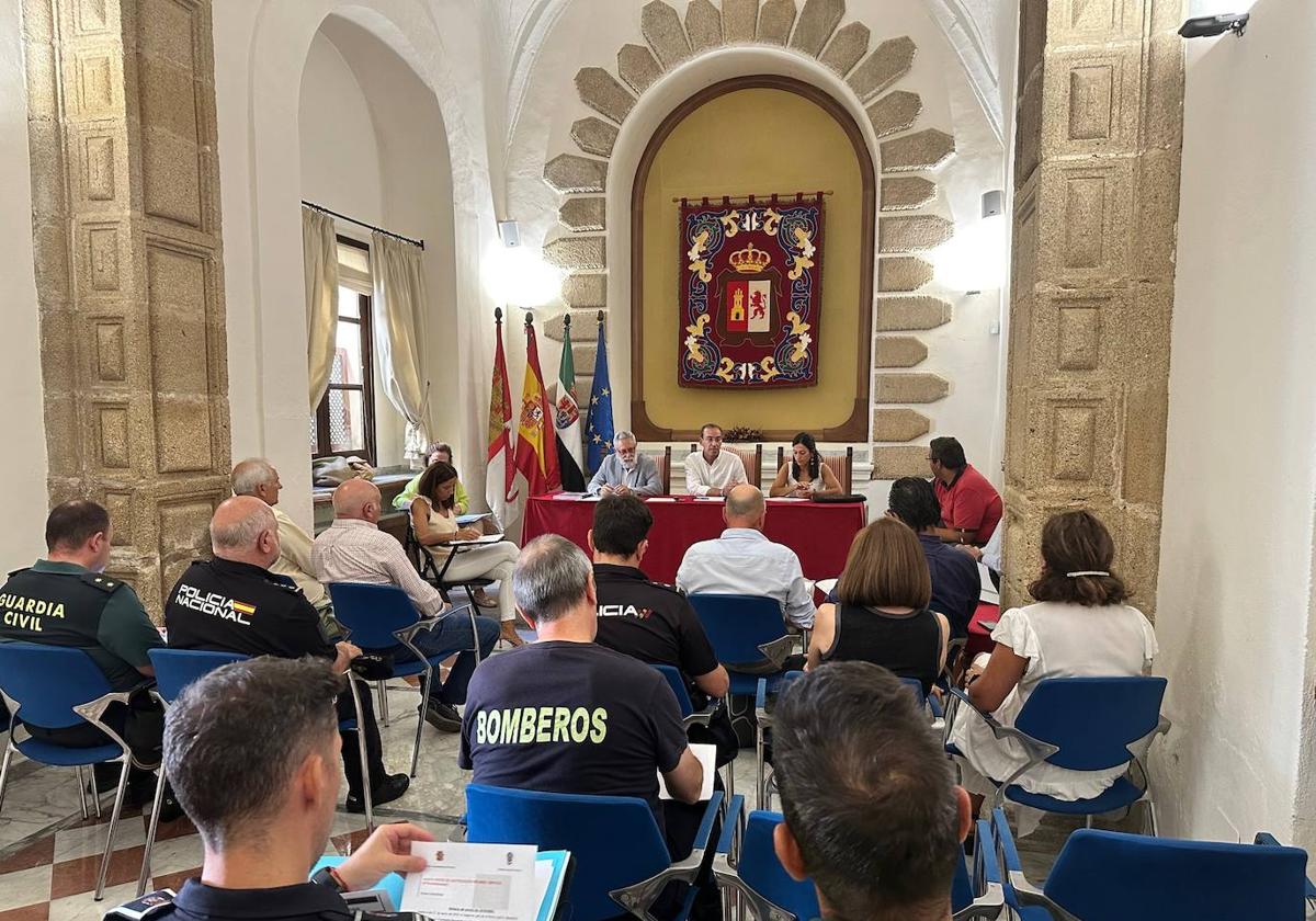 Junta Local de Seguridad celebrada en Cáceres este martes.