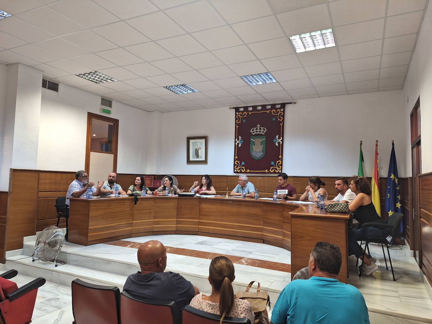 Momento de la celebración del pleno de ayer.