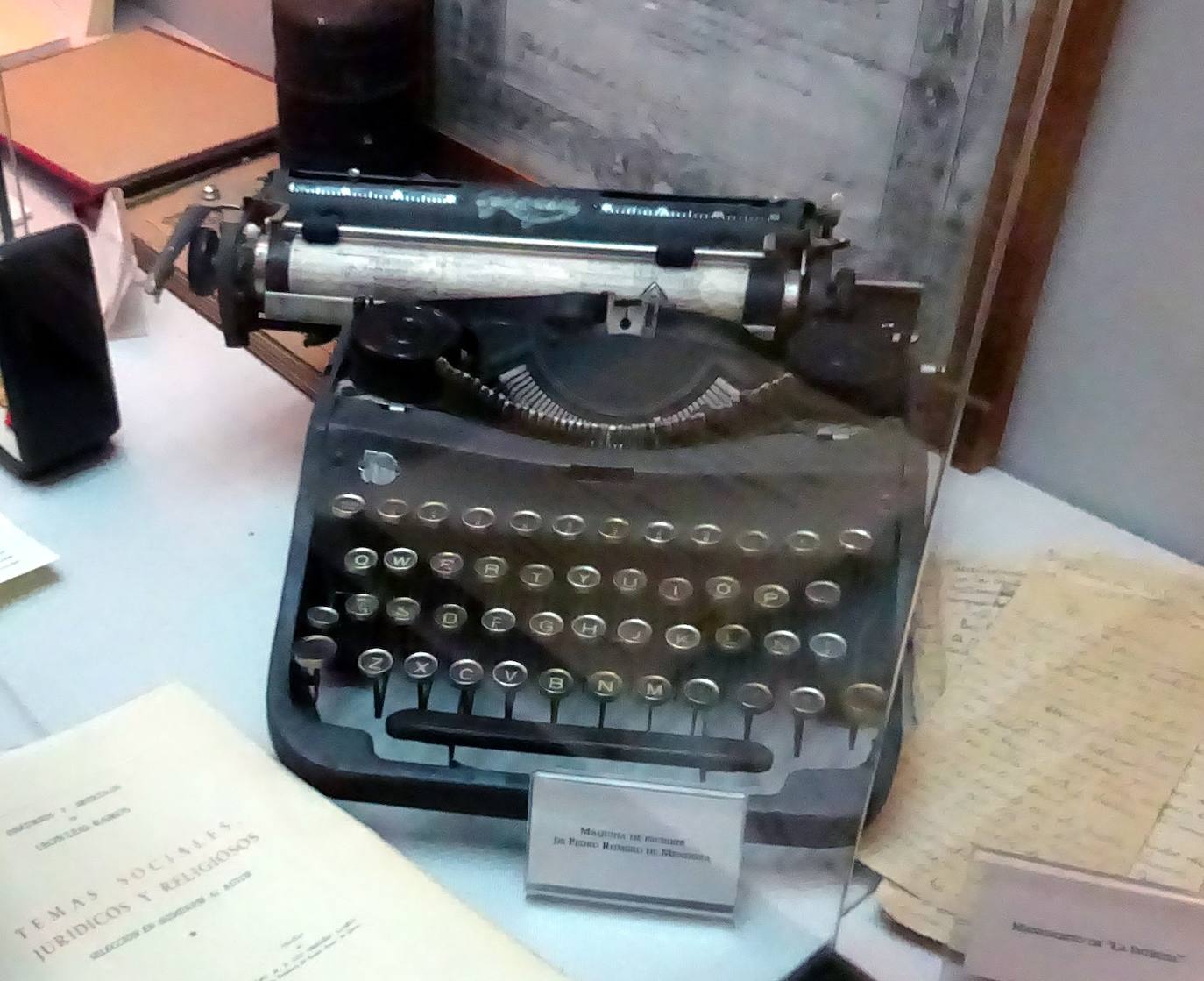 Máquina de escribir de Pedro Romero.