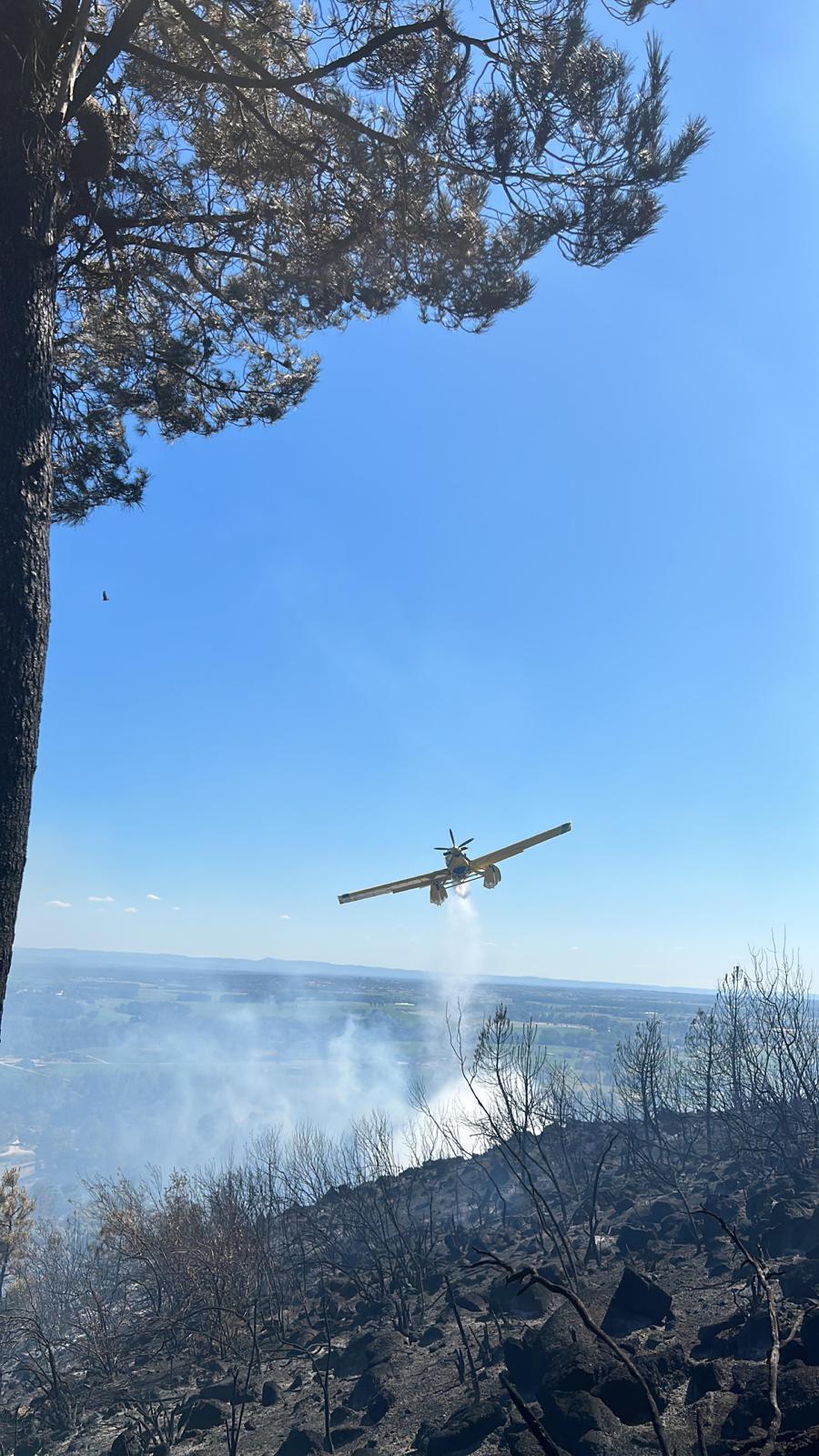 Imágenes del incendio en Valverde de la Vera