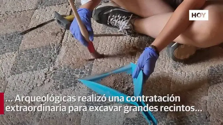 Las excavaciones de La Casa del Anfiteatro de Mérida sacan a la luz un espacio de termas públicas