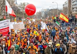 Manifestación 20-M en Madrid.