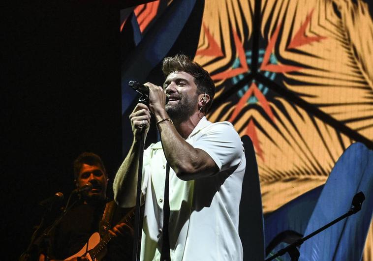 Pablo Alborán en el concierto de Baadajoz