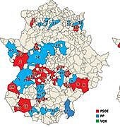 El PP gana en seis de las diez ciudades más pobladas de Extremadura y el PSOE en cuatro