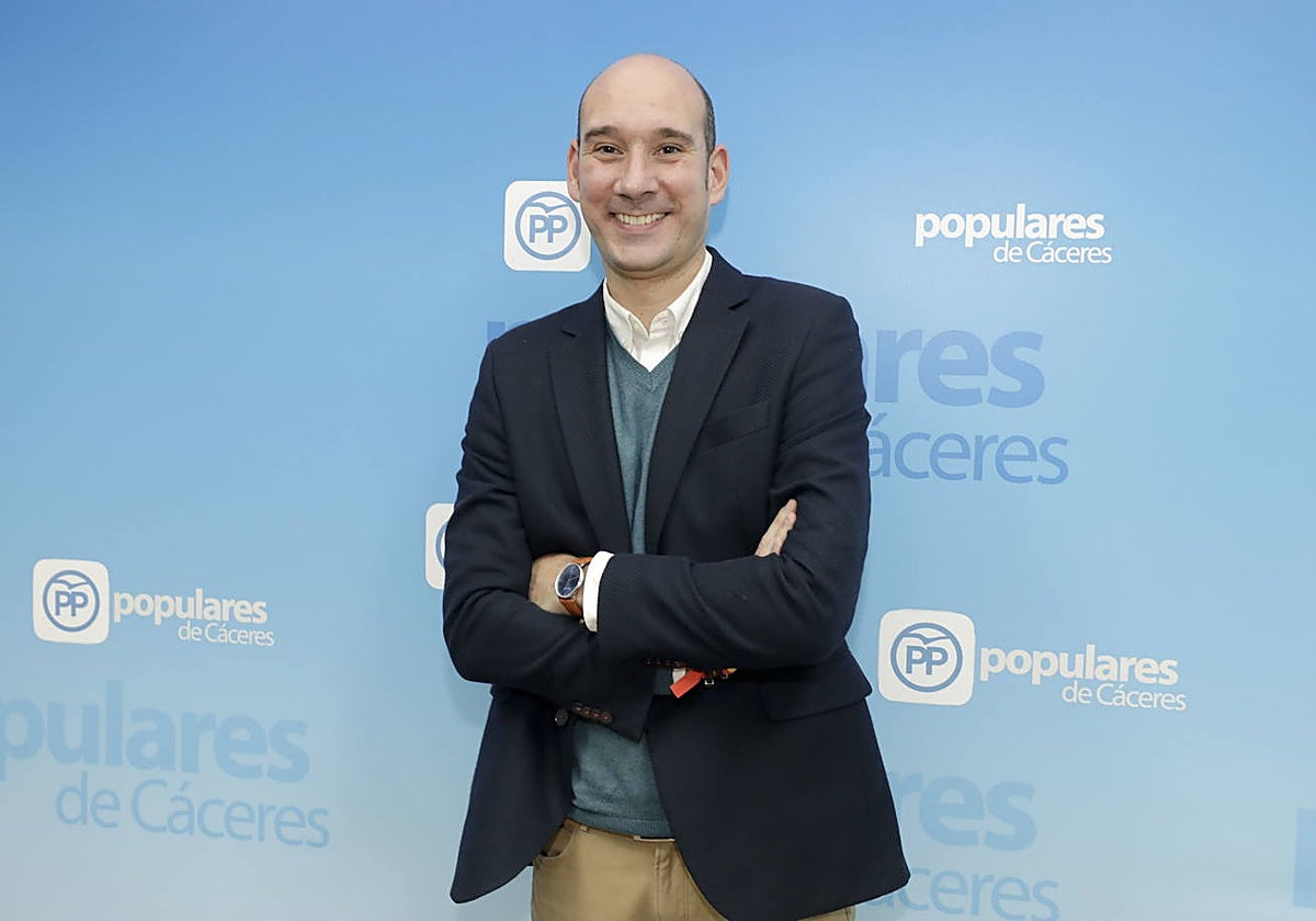 José Ángel Sánchez Juliá, portavoz del PP extremeño.