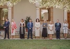 Miembros del Consejo de Gobierno en la toma de posesión.