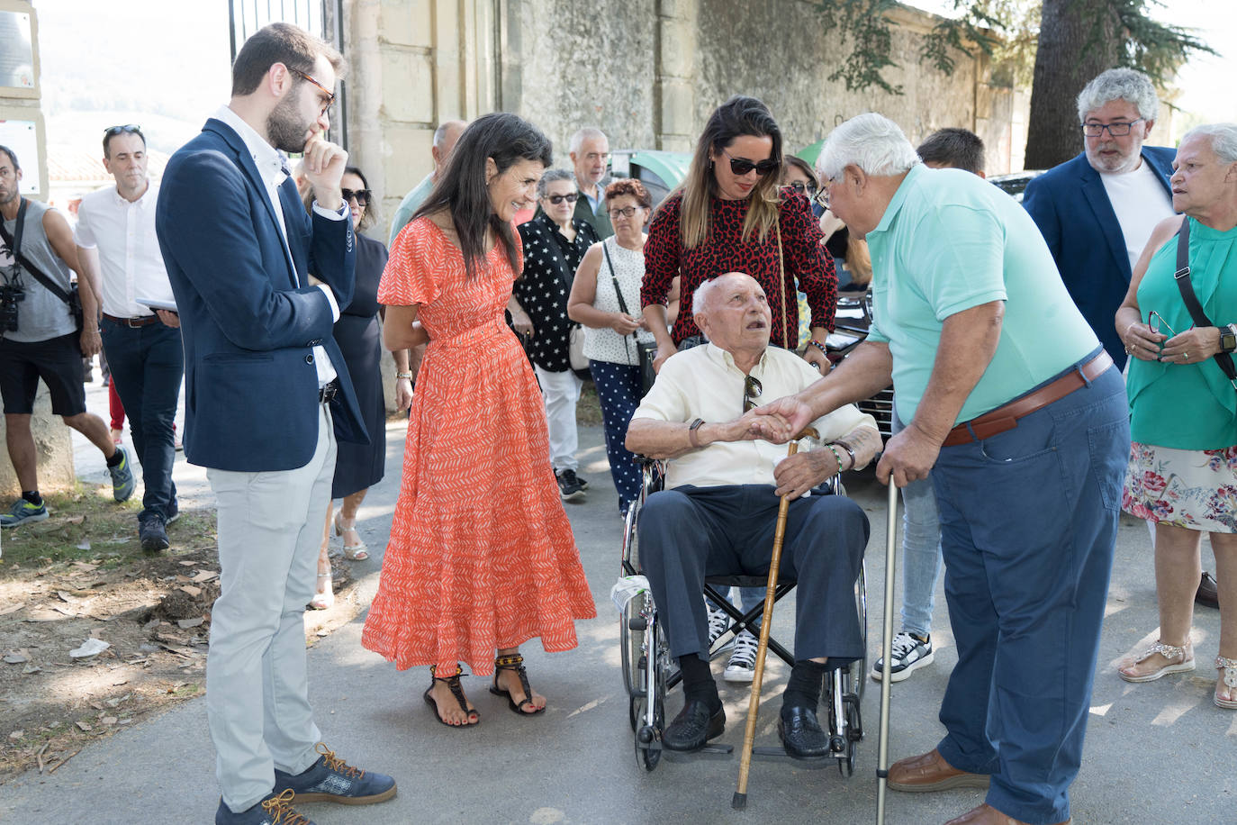 Acto en Orduña de entrega de los restos identificados los hermanos Manuel y Salvador del Amo Jiménez