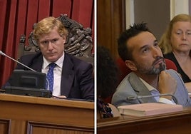 Gragera y Cabezas el pasado jueves en un pleno municipal.