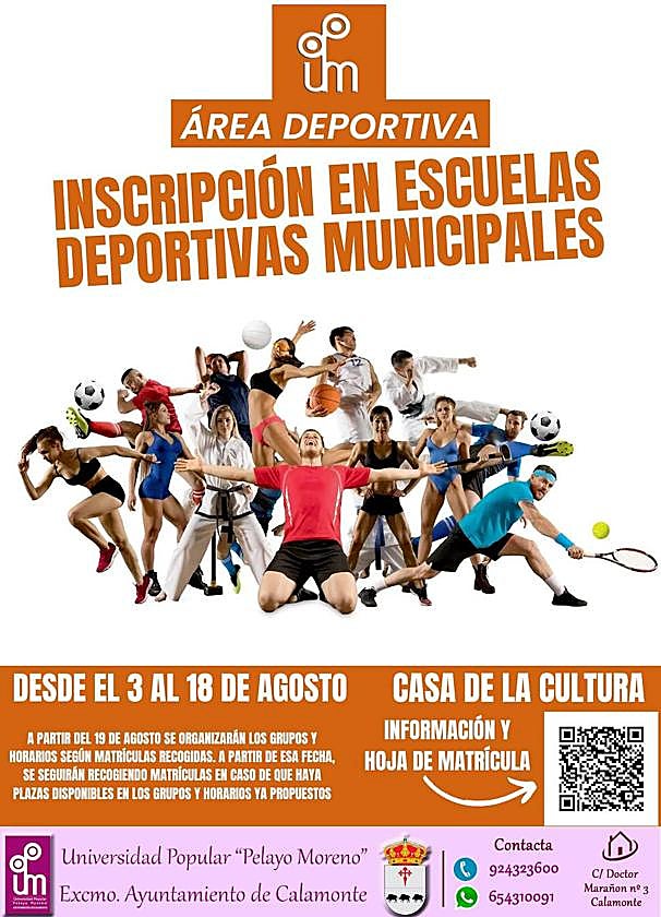 Abiertas las inscripciones para las Escuelas Deportivas Municipales