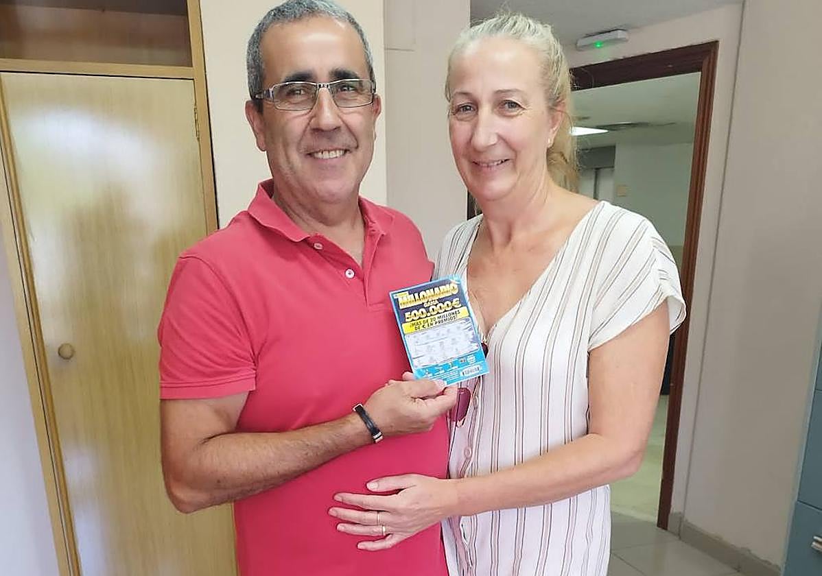 Ganadora del medio millón de euros en la ONCE.